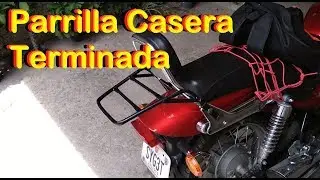Parrilla y bases para alforjas de moto casera 2