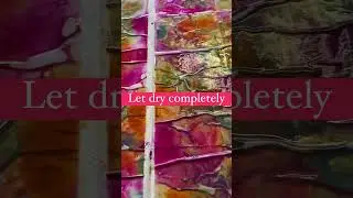 Dynamic Creations: Stunning Collage Paper from Empty Paint Bottles!