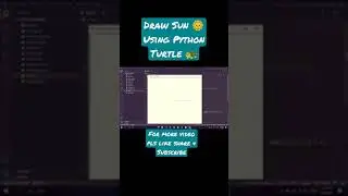 Draw Sun Using Python Turtle 🐢 | 