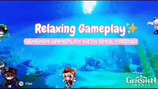 ✨Playing Genshin With Smol Hu Tao / Ayaka / Venti / Klee / Xiao in Fomtaine / Sleep or Study BGM✦
