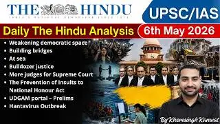 The Hindu Analysis | 6th May 2026 | The Hindu Newspaper Today | The Hindu by Khemsingh Kanwat