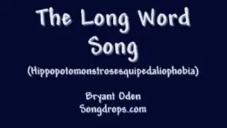 FUNNY SONG #3: The Long Word Song