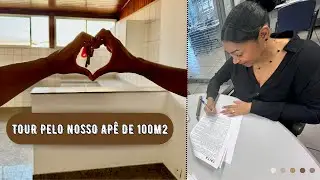 Tour completo pelo nosso apartamento de 100m2 vazio