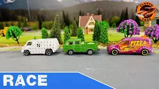 Ultimate Modified Diecast Showdown: Magnetic Racing Action in 1/64 Scale Diorama