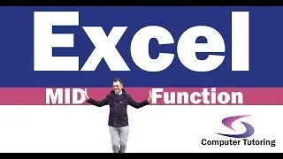 Excel MID function Example including SUBSTITUTE and FIND