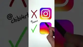 How to draw Instagram logo 😛🎨 