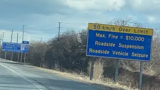 401 Highway Eastbound Toronto To Oshawa / Toronto Canada
