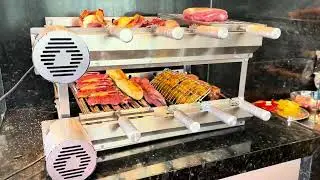 A3GRILL 9 ESPETOS MOTOR DUPLO - 100% INOX