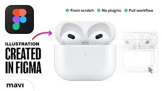 Creating a Photorealistic AirPods Illustration in Figma – Voiceless Tutorial (Source File Available)