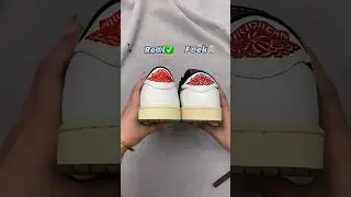Real Vs Fake Travis Scott Olive Jordan 1 Low 