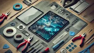 iPad 5 glass replacement. Замена стекла digitizer.