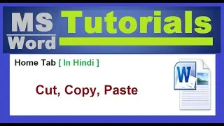 Cut copy paste in MS word