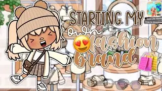 Starting My OWN FASHION BRAND 👗🛍 | *with voice* | Toca Boca Life World Roleplay