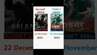 Salaar Vs Tiger 3 Movie Comparison #salmankhan #prabhas