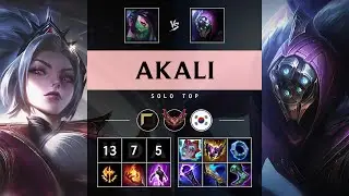 Akali Top vs Jax - KR Grandmaster Patch 25.09