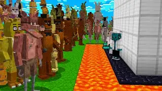 1000 FNAF Monster vs NEJZABEZPEČENĚJŠÍ Dům v Minecraftu!