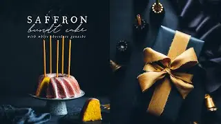 Saffron Bundt Cake with White Chocolate Ganache