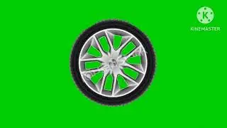 Moving Wheel Greenscreen