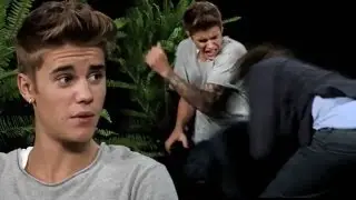 Justin Bieber Gets SPANKED By Zach Galifinakis