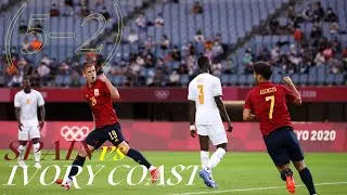 Spain vs Ivory Coast 5-2 | All Goals & Highlights | Olympics 2020