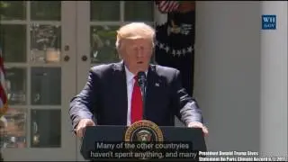 Trump withdraw the Paris Agreement  (B1-B2)