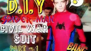 How to make A Spider-Man Civil War Suit - Shirt Base | Process Video | Part 1