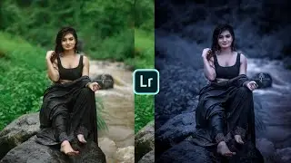 Neon Blue And Black Tone Lightroom Photo Editing || Lightroom Preset Download Free