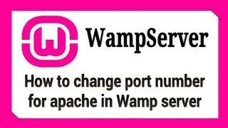 How to change apache port number in wamp