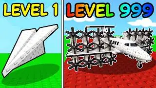Upgrading My Plane to MAX LEVEL in Roblox Plane Race With 99 Propellers!