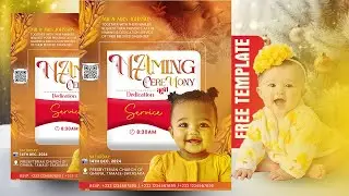 How To Create a PROFESSIONAL Naming Ceremony Flyer in 20 Minutes!