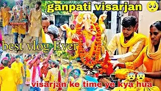 ganpati visarjan 🥺❤️ // last day with bappa 😭 // full dance moj masti ❤️