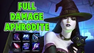 SMITE: Aphrodite Damage Build, Full Damage Aphrodite! Aphrodite Gameplay, Clash. This build HURTS!