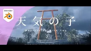 Anime Environment creation in Blender 2.8 | Weathering with you | 天気の子|Eevee render