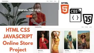 Ecommerce Online Store HTML CSS JavaScript Project | Web Design