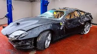A MAN RESTORES A FERRARI 575 BY @TUSSIK01