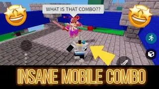 how to do INSANE COMBOS on MOBILE in roblox bedwars… ✨⚔️📱