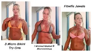Sheer and Mesh Micro Bikini Try On! ~ FitwifeJewels (4k)