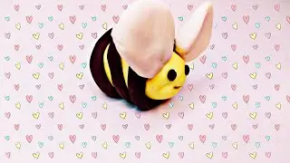 Лепим забавную пчелку из пластилина плей до, для малышей
