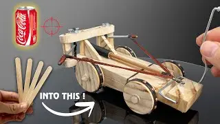 Making an Arrow Machine Gun out of Ice Cream Sticks