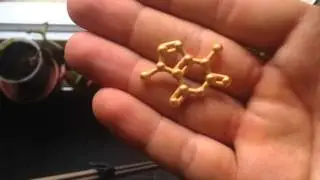 Theobromine (Chocolate) Molecule Keychain Pendant