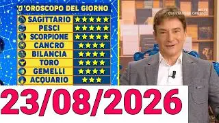 Paolo Fox's Horoscope - I Fatti Vostri Sunday, August 23, 2026