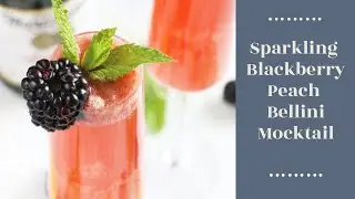 Martinelli's Sparkling Cider Blackberry Peach Bellinis