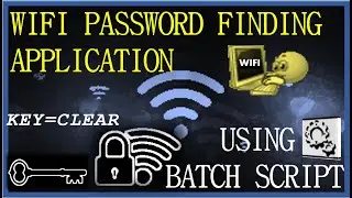 How to retrieve 🔍 saved WIFI-Password 🔑 on your device using Batch Script & cmd ? | computer network