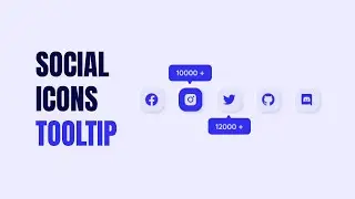 Social Media Icons Tooltip Using HTML And CSS
