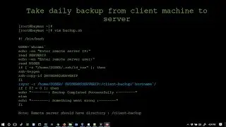 The Shell Scripting Tutorial Part-7