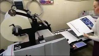 Работа ламинатора DIGITIZER-520S на скорости 7,5 м/мин на офсетных оттисках формата В2 в Череповце