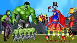 FAMILY HULK VS FAMILY LONG LEGS SUPERHERO TRANSFORMATION | LIVE ACTION STORY