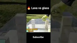 Lava vs Glass #satisfying  Experiment