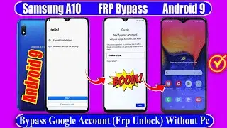 Samsung A10 Frp Bypass ✅ New Method 2024 ✅  Google Account Frp Unlock ✅ No Need for Computer 2024✅