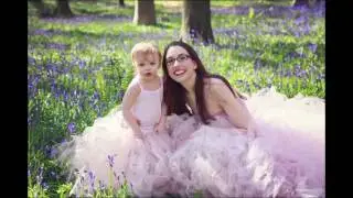 Family photohoot in the Bluebell woods Somerset with Jackie Webster Collections